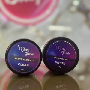Polvo acrilico clear & white grande Maxglow