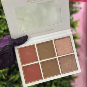 Paleta grande blanca de contorno, blush y hightgliter